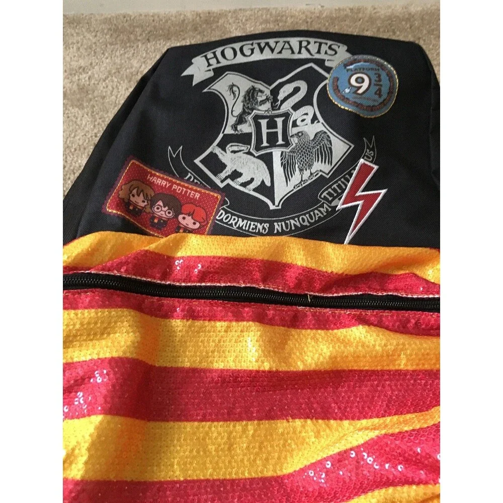 Harry Potter Hogwarts Graphic Backpack Bag Student School Multi-Color